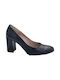 Milaneza Leder Pumps Blau