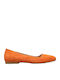 Suede Ballerinas Orange