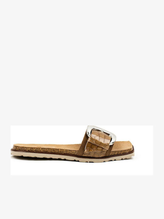 Yokono Vison Sandale Casual Damă Din Piele Bej