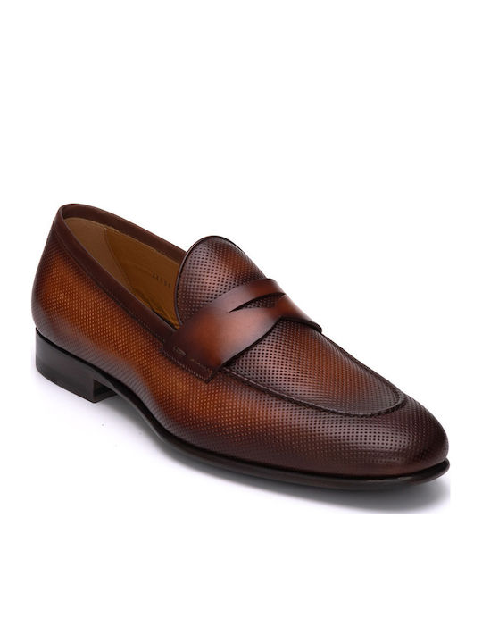 Leder Herren Mokassins in Braun Farbe