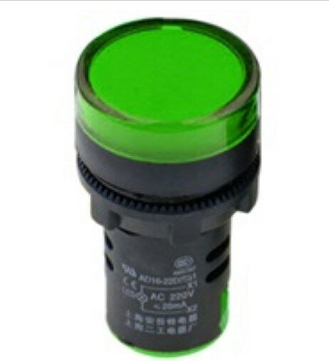 LED Anzeigelampe 220V Grüne 1 Stück 30815-021