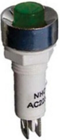 LED Индикаторна светлина 220V Зелен 30801-052