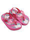 Girls Flip Flops with Ankle Strap Fuchsia