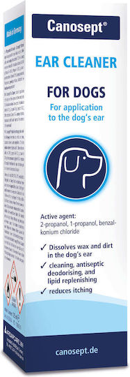 Canosept Canosept Υγρό για Καθαρισμό Αυτιών Σκύλου 125ml
