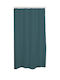 Shower Curtain with Hooks 180x200cm Petrol