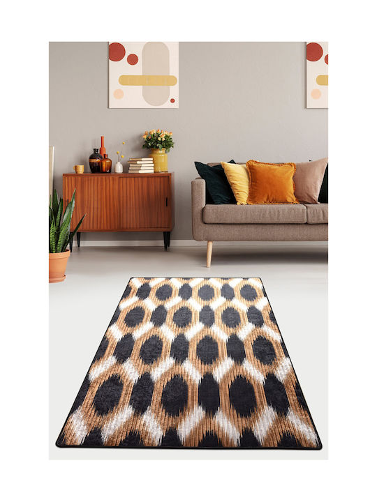 Gold Rug Rectangular Multicolour