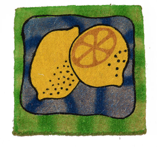 Covor de Intrare din Cocos Verde 46x46buc