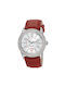 Esprit Watch with Red Leather Strap