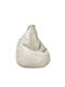 Pear Waterproof Ecru Bean Bag Chair 78x78x90cm