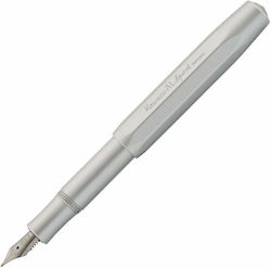 Kaweco Al Sport Fountain Pen Broad Silver with Blue Ink Kaweco Al Sport Fountain Pen Broad Silver with Blue Ink