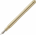 Kaweco Supra Brass Stilou Foarte larg Auriu