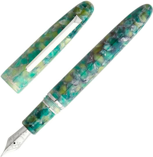 Esterbrook Pens Esterbrook Estie Sea Glass Pt Πένα Γραφής Medium Πράσινη Γυάλινη με Μπλε Μελάνι