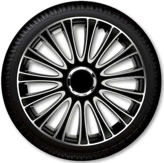 Autoline Σετ Τάσια Αυτοκινήτου Lemans 4τμχ 15" Μαύρο