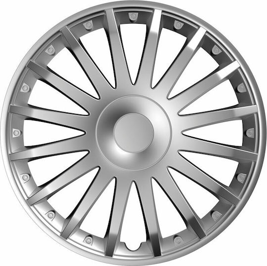Versaco Auto Radkappen Set Crystal 1Stück 15" Silber