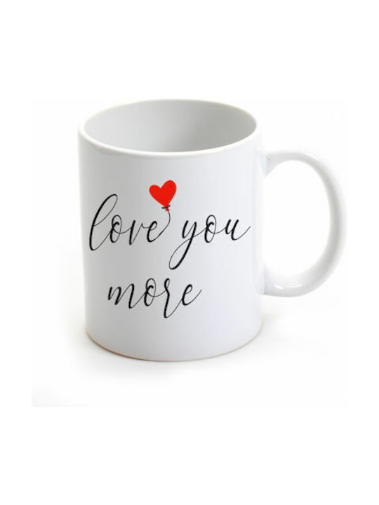 Love You Чаша Керамично Бяла 325мл