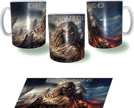 Rock Deal Disturbed Immortalized Κούπα Κεραμική Λευκή 325ml