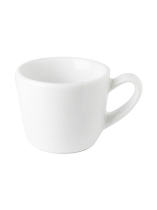 Ready Optimo Set Tassen Kaffee aus Porzellan Weiß 6Stück