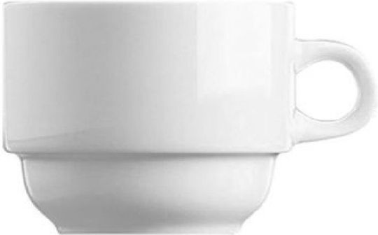 Ready Basic Set Tassen Kaffee aus Porzellan Weiß 6Stück