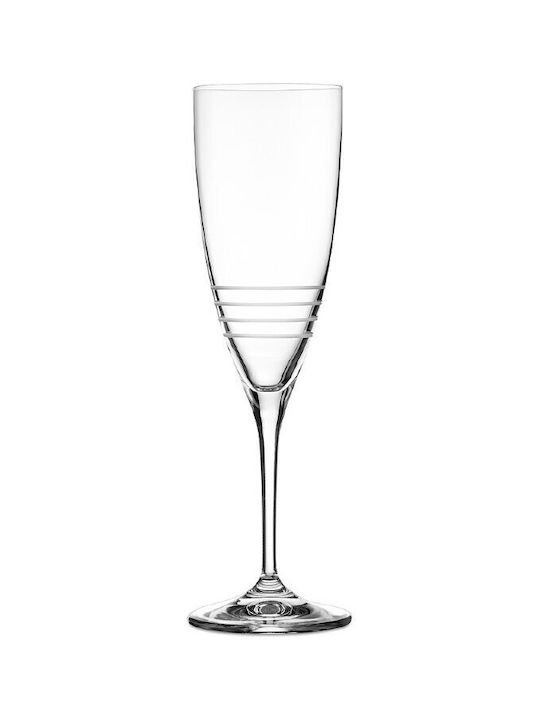 Capolavoro Set Gläser Champagner aus Kristall Mit Stiel 220ml 2Stück