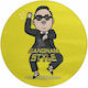 Koupakoupa Round Glass Chopping Board Yellow 30x30cm