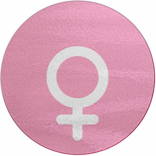 Koupakoupa Female Плот за рязане Стъклен Розов 30x30см 1бр
