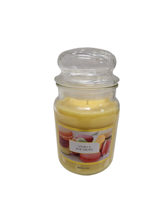 Scented Candle Jar Yellow 1pcs