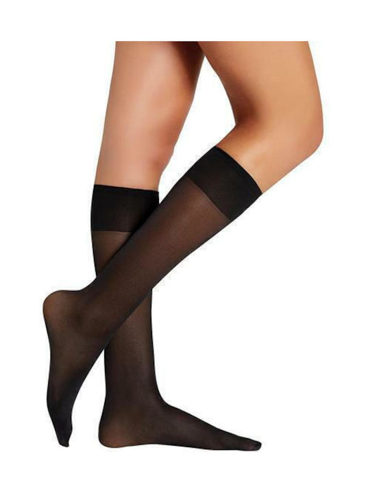 Ysabel Mora Knee High Women's Socks 20 Den Black