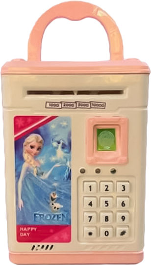 Piggy Bank Frozen Παιδικός Κουμπαράς Πλαστικός Ροζ
