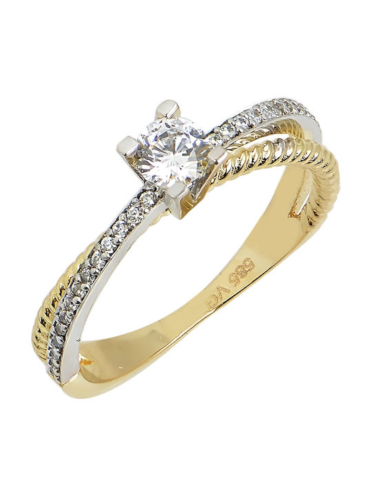 Single Stone from Gold 14K