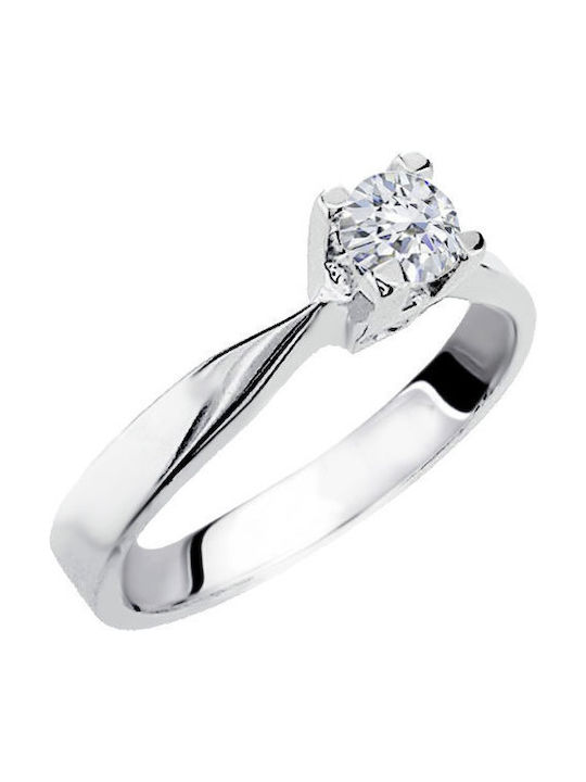 Single Stone from White Gold 14K