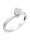 Single Stone from White Gold 14K