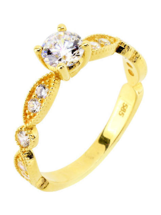 Single Stone from Gold 14K