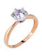 Single Stone from Rose Gold