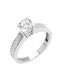 Single Stone from White Gold 14K