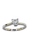 Aris Dentopoulos Jewellery Μονόπετρο από Ασήμι με Ζιργκόν