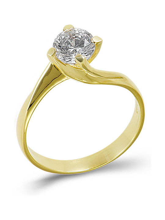 Kontopoulos Single Stone from Gold 14K