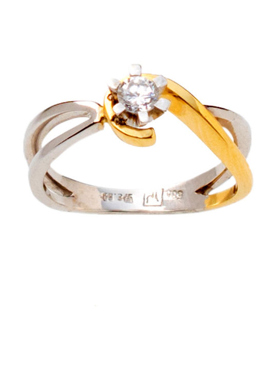 Kontopoulos Single Stone from Gold 14K