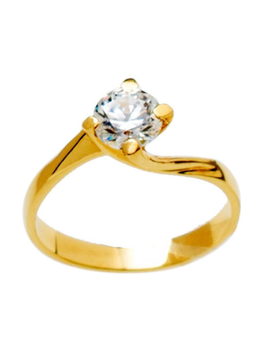 Kontopoulos Single Stone from Gold 14K