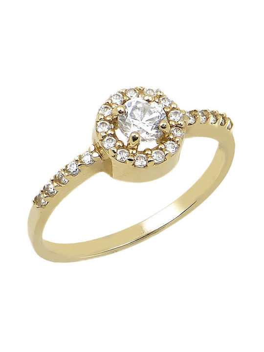 Savvidis Single Stone from Gold 14K