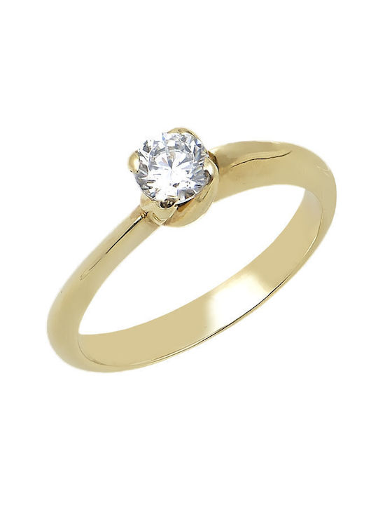 Savvidis Single Stone from Gold 14K