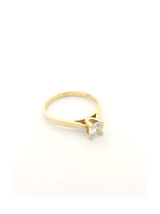 Kirkikosmima Single Stone from Gold 14K