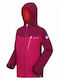 Kinder Freizeitjacke Lang mit Kapuze Fuchsie