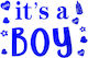 It's a Boy Party Stickers 3970