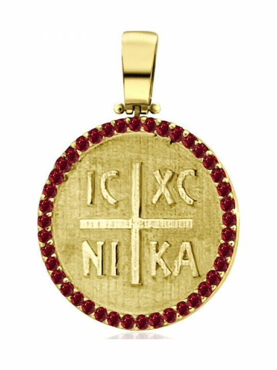 Chrilia Pendant Kids Talisman Konstantinato made of Gold 14K ME2239