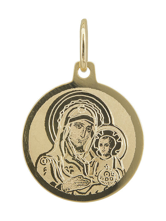 Pendant Kids Talisman with Virgin Mary from Gold 14K 027649