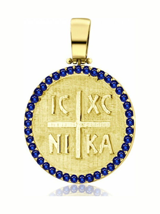 Chrilia Pendant Kids Talisman Konstantinato made of Gold 14K ME2242