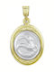 Anhänger Kinder Amulett Beidseitig Konstantinato aus Gold 9K ZD245