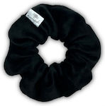 Catifea Scrunchy de Păr Negru