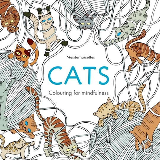 Книга за оцветяване против стрес Котки Colouring for Mindfulness
