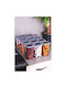 Hermia Set of 12pcs Jars General Use with Lid Plastic Gray 1200ml